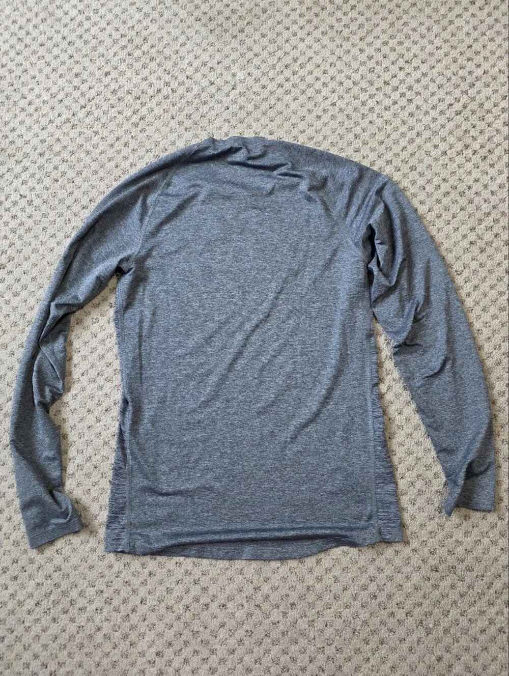 Nike Pro Men’s Long Sleeve Dri-FIT Crew Shirt - Heather Gray